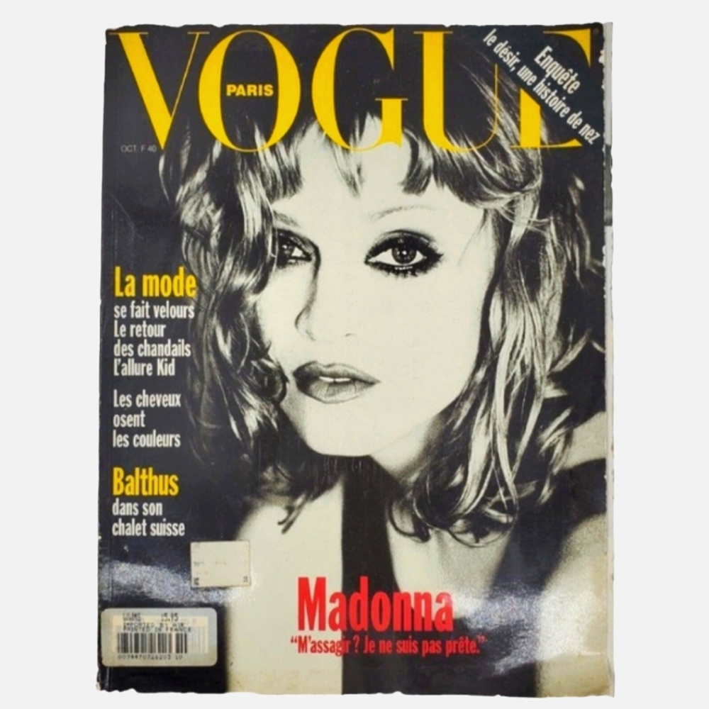 Madonna French VOGUE Paris Cover 1993 Magazine Girlie Show Tour Ad Rare - Picture 1 of 7
